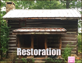 Historic Log Cabin Restoration  Aberdeen, North Carolina